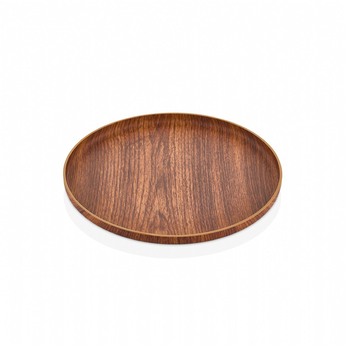 Evelin Wood Finish Large Round Plate 250*250*15 mm