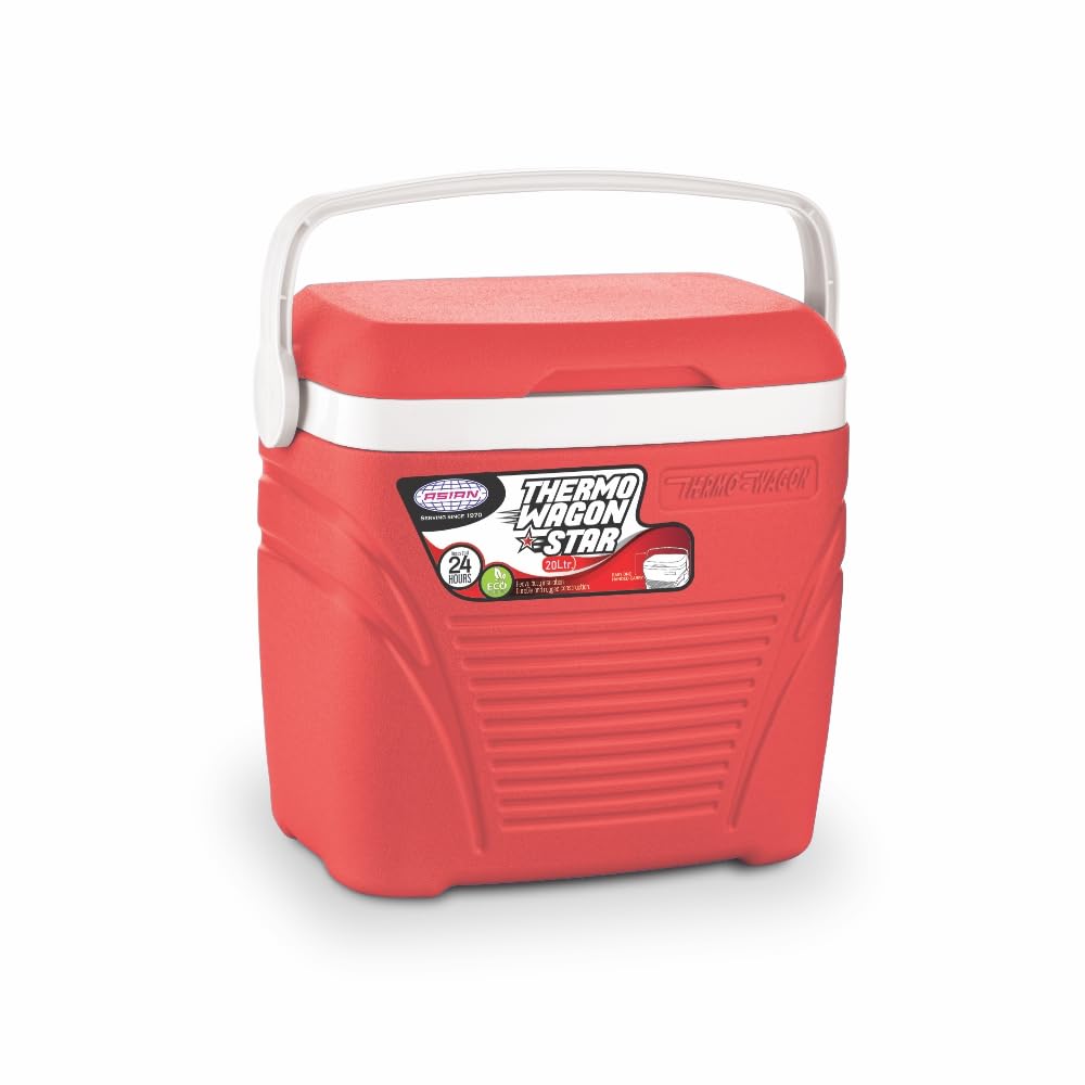 Asian Thermo Wagon Insulated Ice Cooler 20Ltr Red