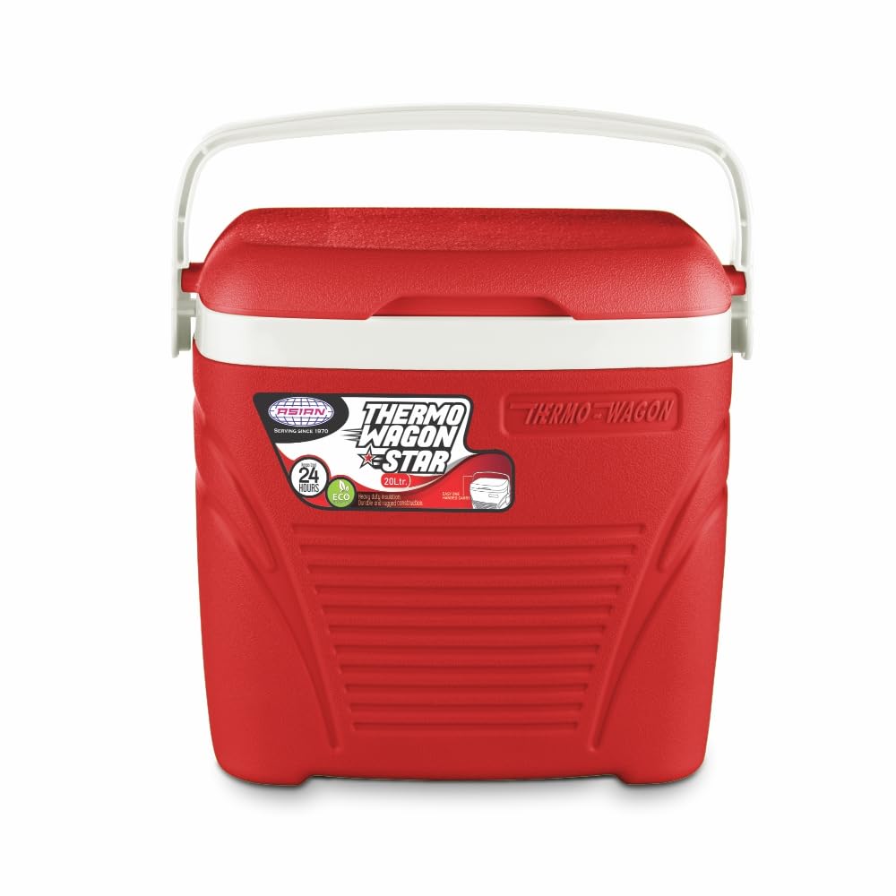 Asian Thermo Wagon Insulated Ice Cooler 20Ltr Red