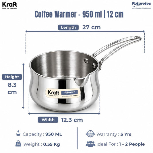 Vinod Kraft Futuretec Coffee Warmer 12Cm/950Ml
