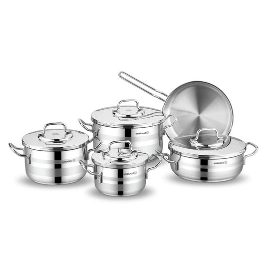 Korkmaz Astron 9 Pcs Cookware Set A2050