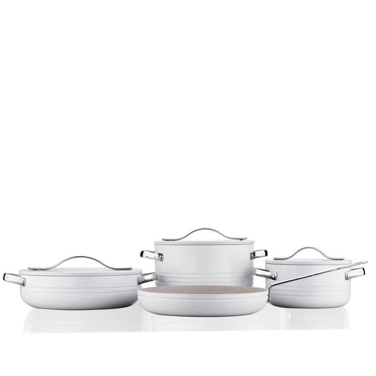 Korkmaz A2620-1 Linea Vanilla Plus 7Pcs Cookware Set