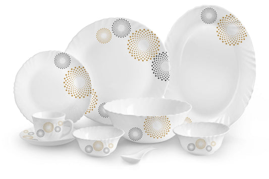 Cello 50 Pc Imperial Dinner Set Crazy Dots