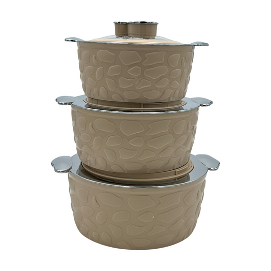 Jaypee Peblo Klass Casserole 3Pcs Set Coffee