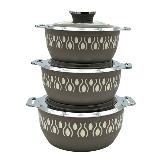 Jaypee Bulberry Klass Casserole 3Pcs Set Brown