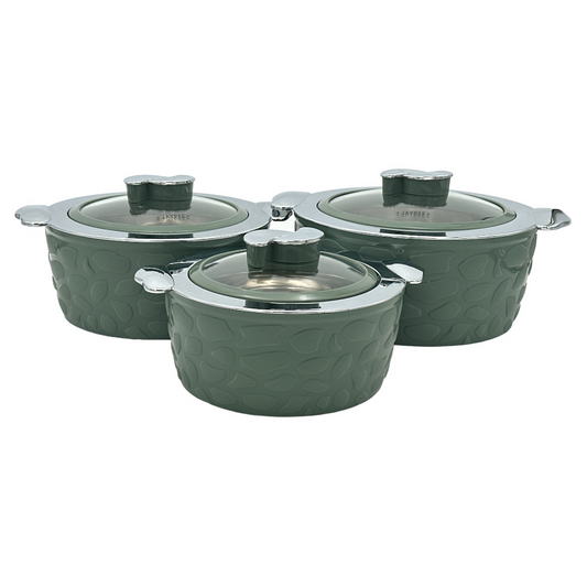 Jaypee Peblo Klass Casserole 3Pcs Set Green