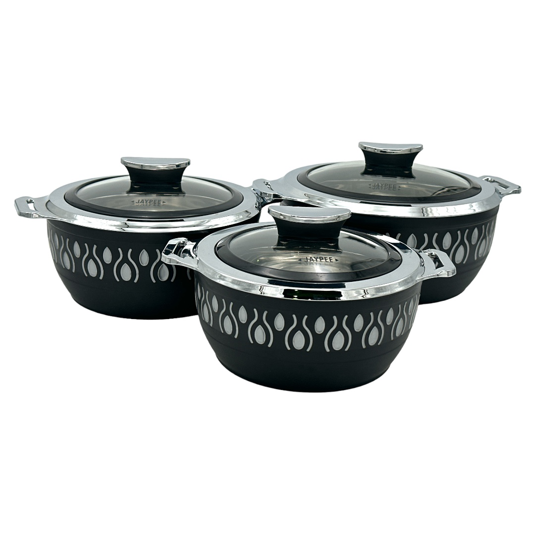Jaypee Bulberry Klass Casserole 3Pcs Set Black