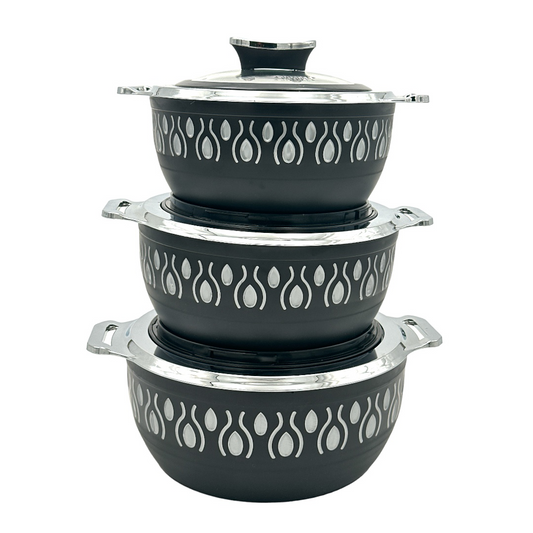 Jaypee Bulberry Klass Casserole 3Pcs Set Black