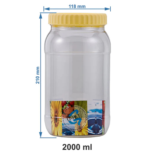 Gaurav Pet Jar 2000Ml Pack Of 3
