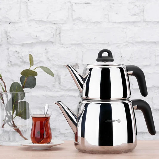 Korkmaz Bella Nora Teapot 1.0Ltr+2.0Ltr A045