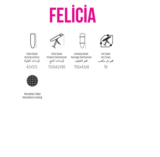Sarayli Ironing Board Felicia