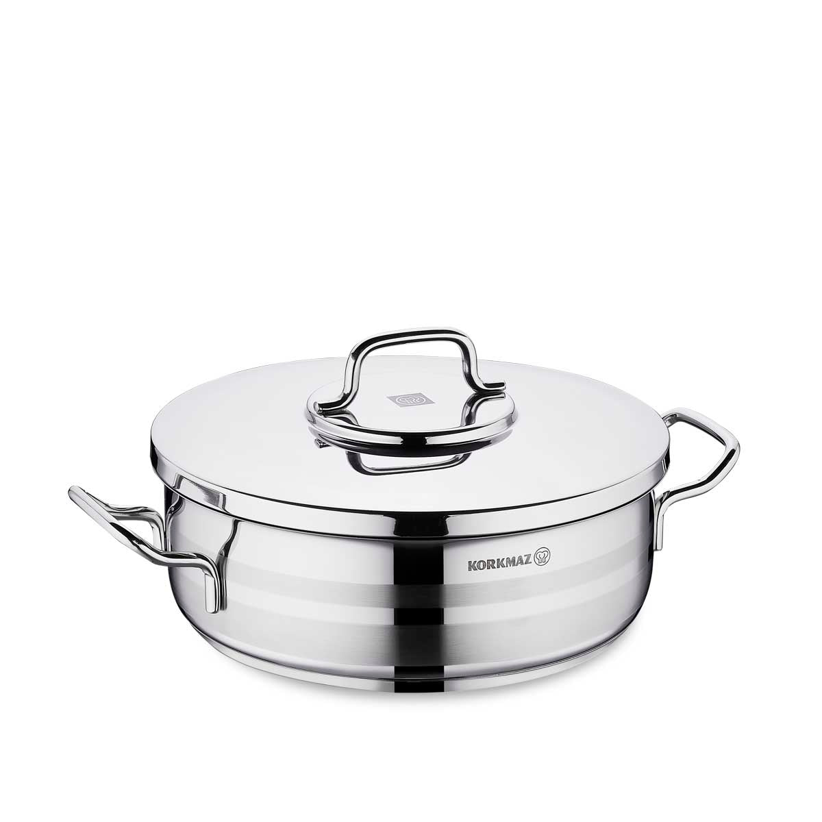 Korkmaz Astra2 Low Casserole 24X8 Cm - 3.5Ltr