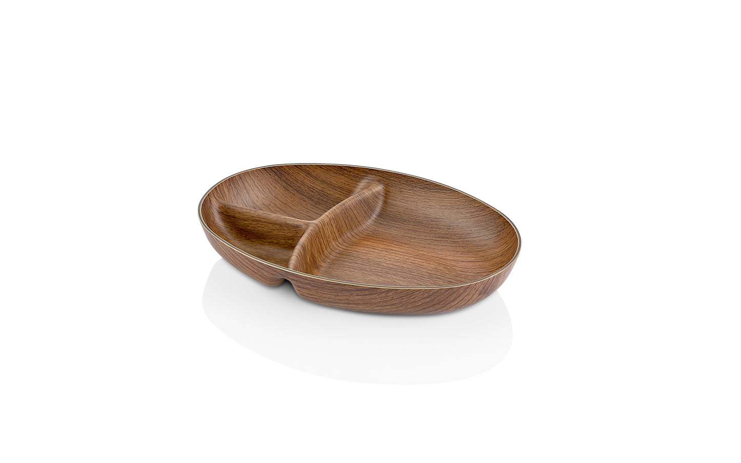 Evelin Wood Finish Tokyo Oval Snack Dish