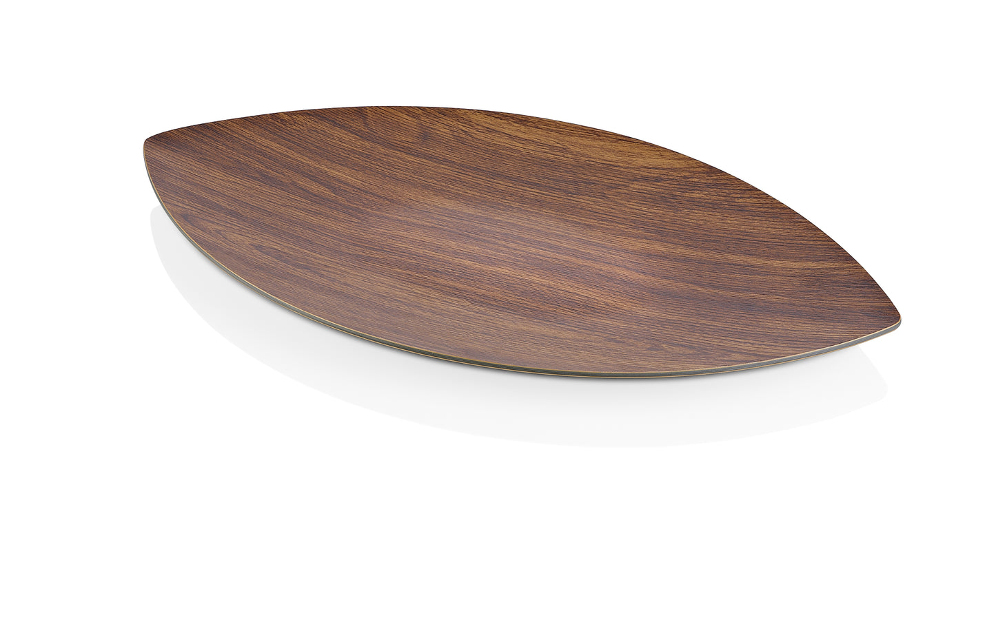 Evelin Wood Finish Medium Leaf Tray