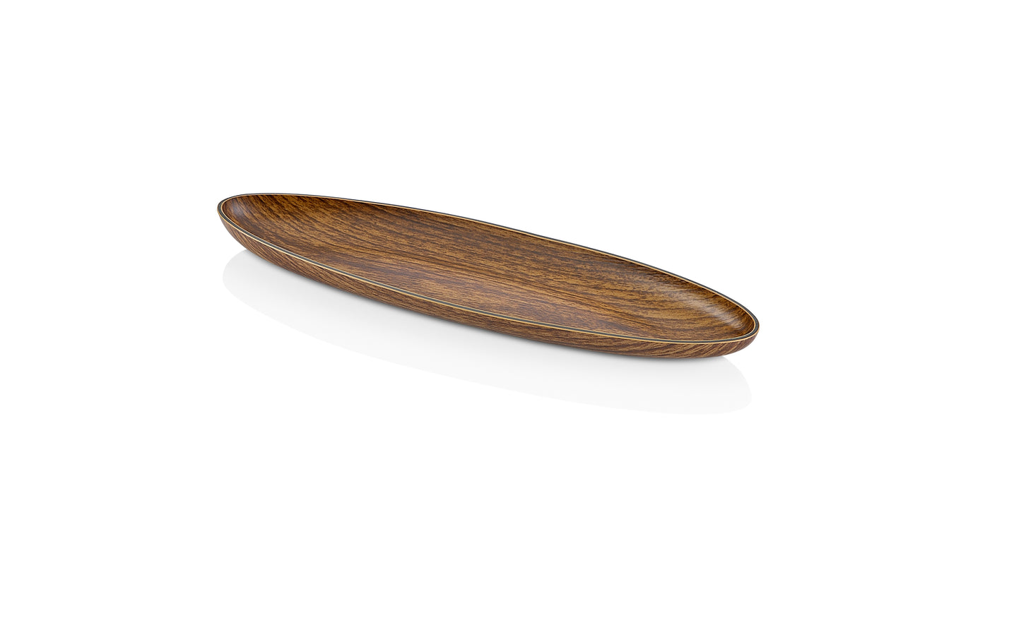 Evelin Wood Finish Elypso Large Snack Dish