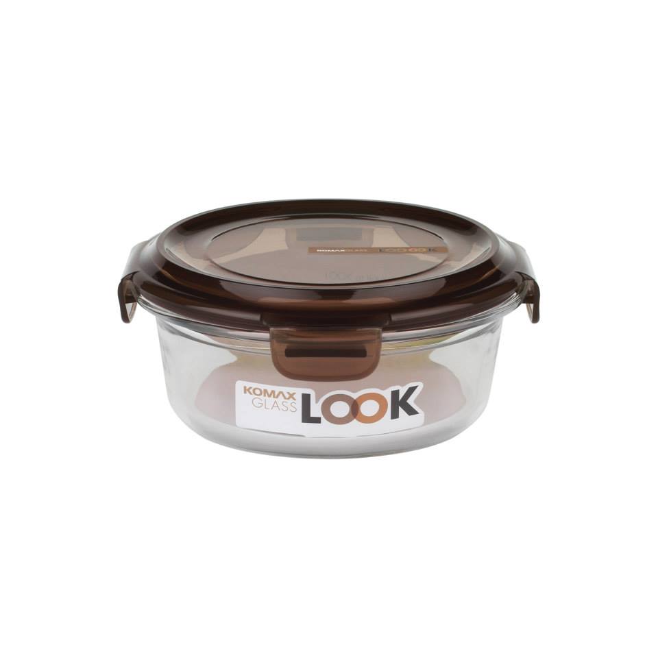 Komax Komax Glass Look Rnd Brown 320Ml