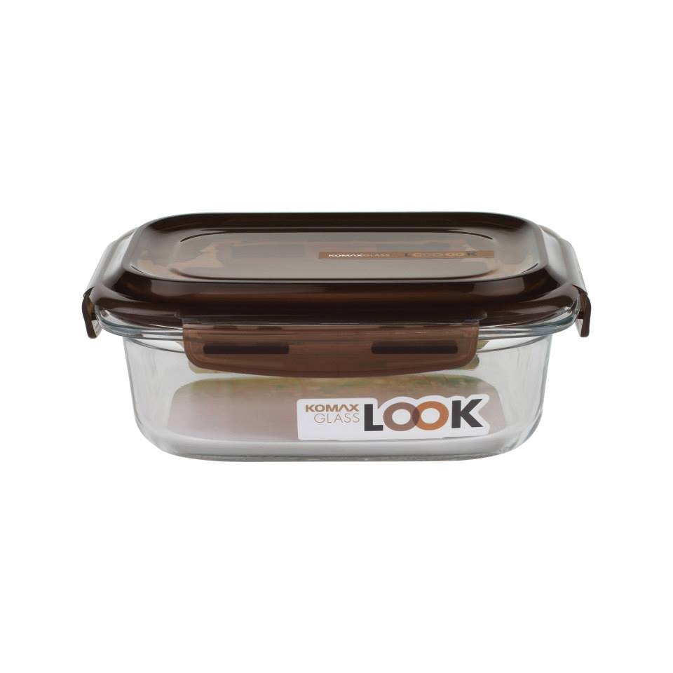 Komax Komax Glass Look Rect. Brown 340Ml