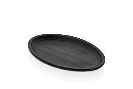 Kulsan Black Oval Plate 22.5 Cm