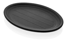 Kulsan Black Oval Plate 36 Cm