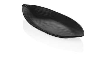 Kulsan Black Leaf Plate 36.5 Cm