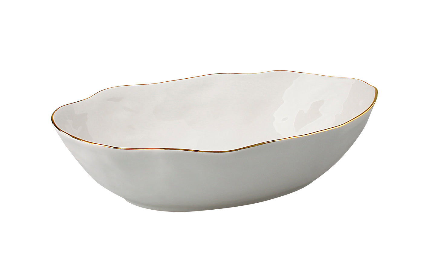 Veggie Bowl With Gold Line
