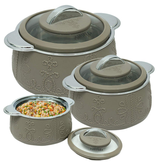 Jaypee Fabrene Casserole 3Pcs Set EARTH BEIGE