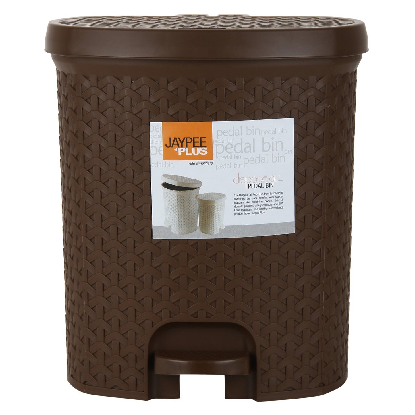 Jaypee Dispose All Big Bin 8 Litre BROWN