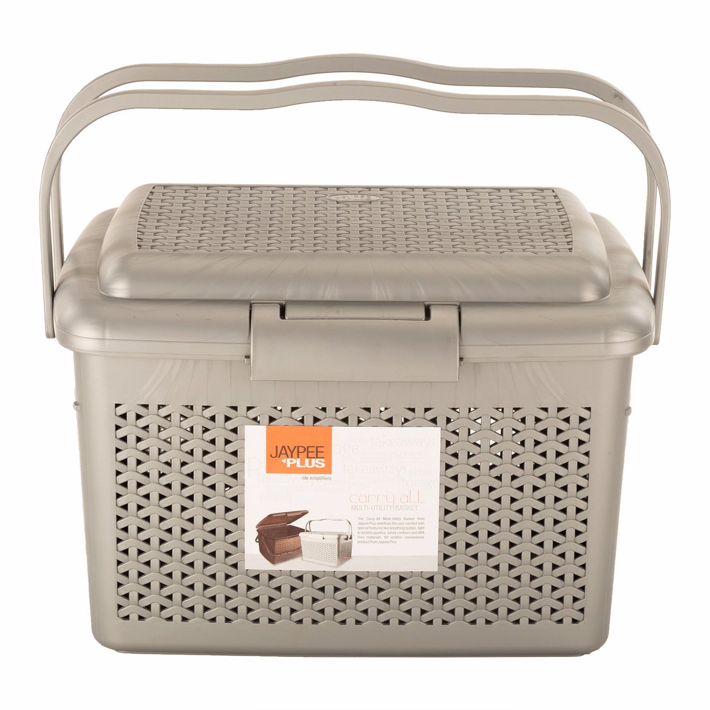 Jaypee Carry All Xl Basket W/Cover SILVER