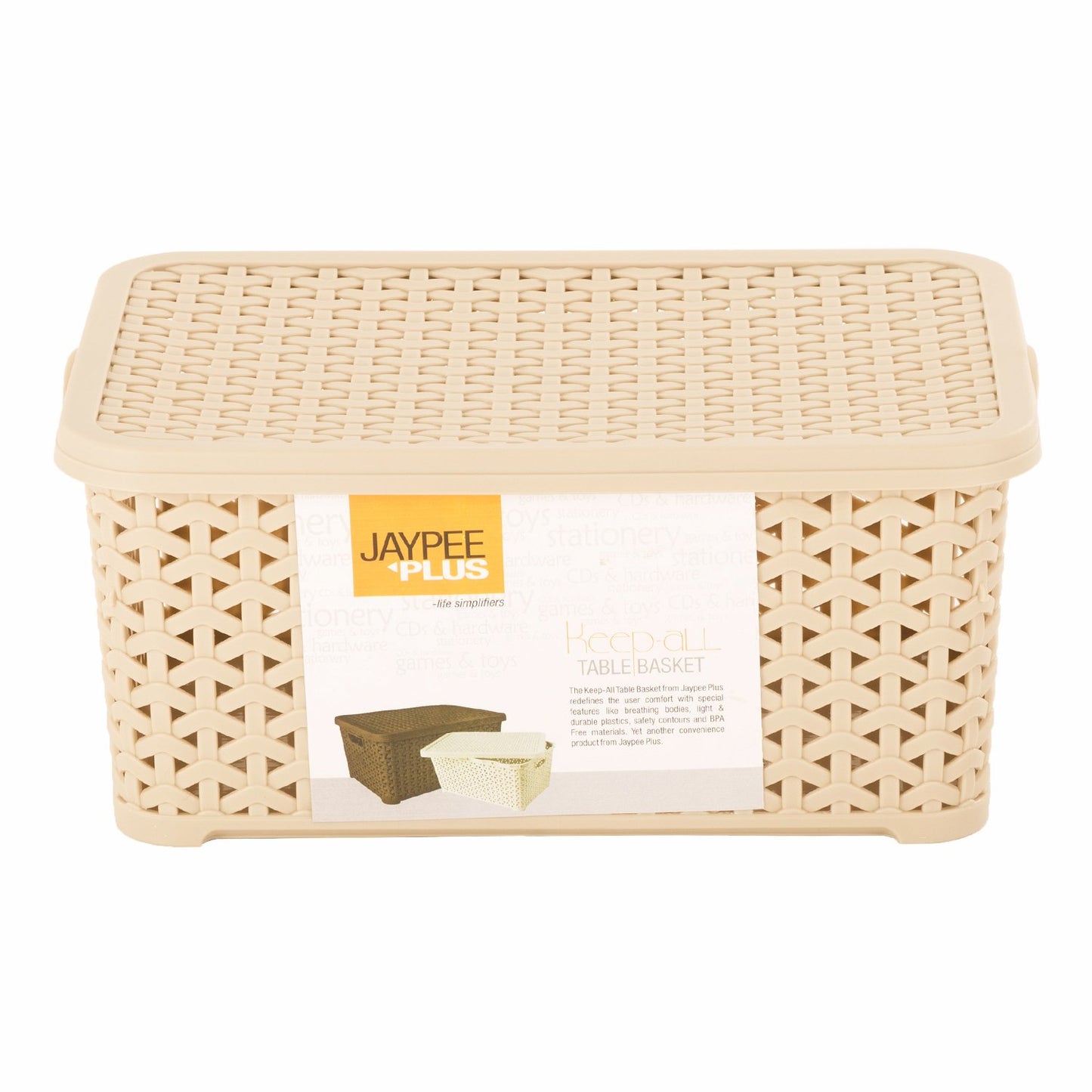 Jaypee Keep All Small Basket W/Cover BEIGE