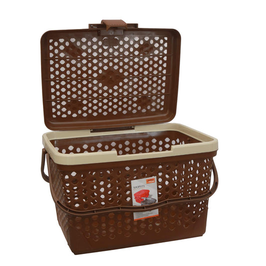 Jaypee Shoplite Basket W/Cover BROWN