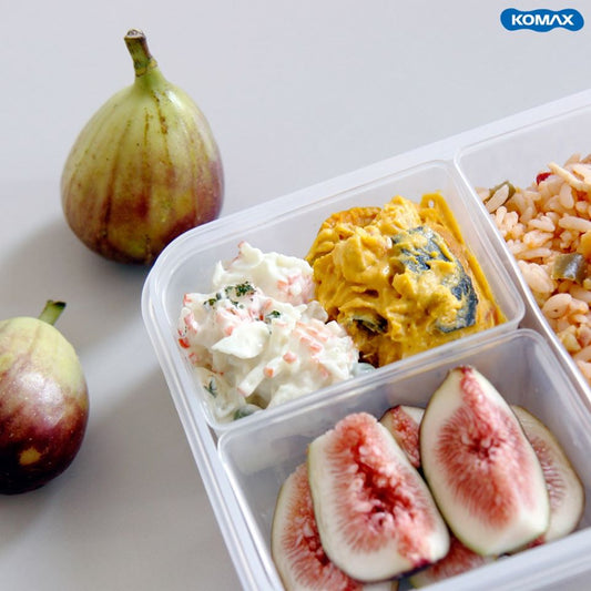 Komax Square  Plastic Container .-Sd2 700Ml With Divider