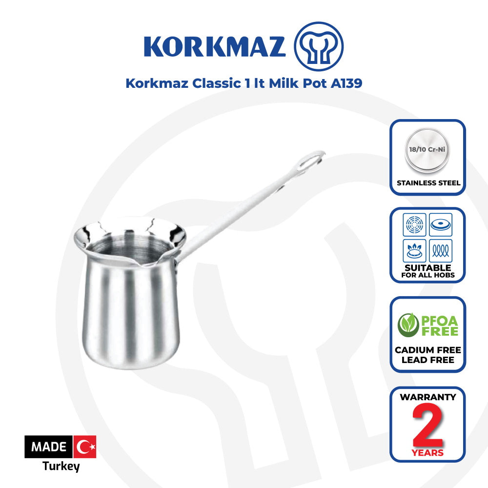 Korkmaz Milk Pot 1.0 Ltr