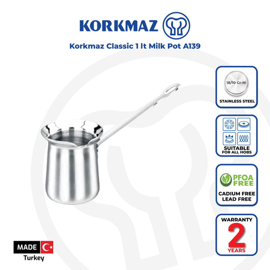 Korkmaz Milk Pot 1.0 Ltr