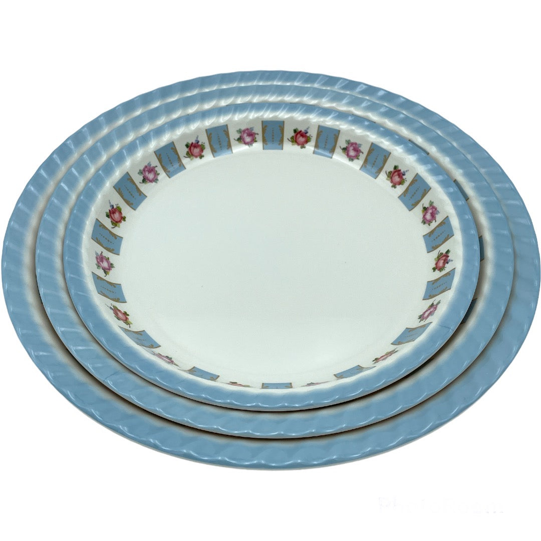 Hopeful Round Deep Plate 35 CM BLUE