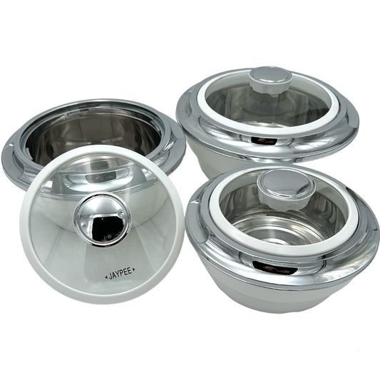 Jaypee Cassaglass Set Of 3 White 1000+1500+2000ml