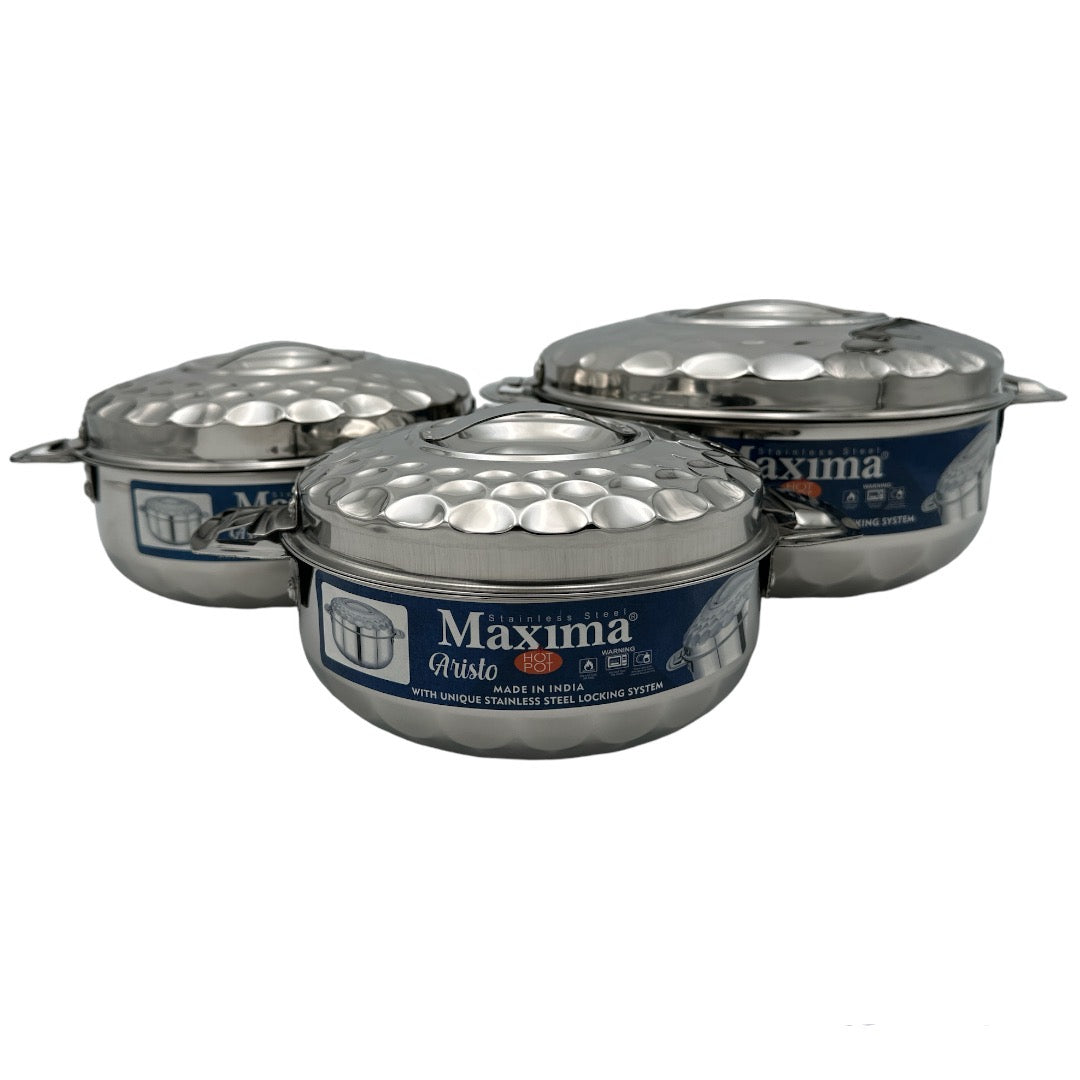 Maxima Aristo Hot Pot 3Pcs Set AL SHUJA maxima-aristo-hot-pot-3pcs-set-al-shuja
