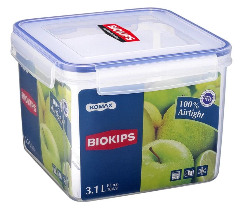 Komax Square Plastic Container .-S31 3.1Lt