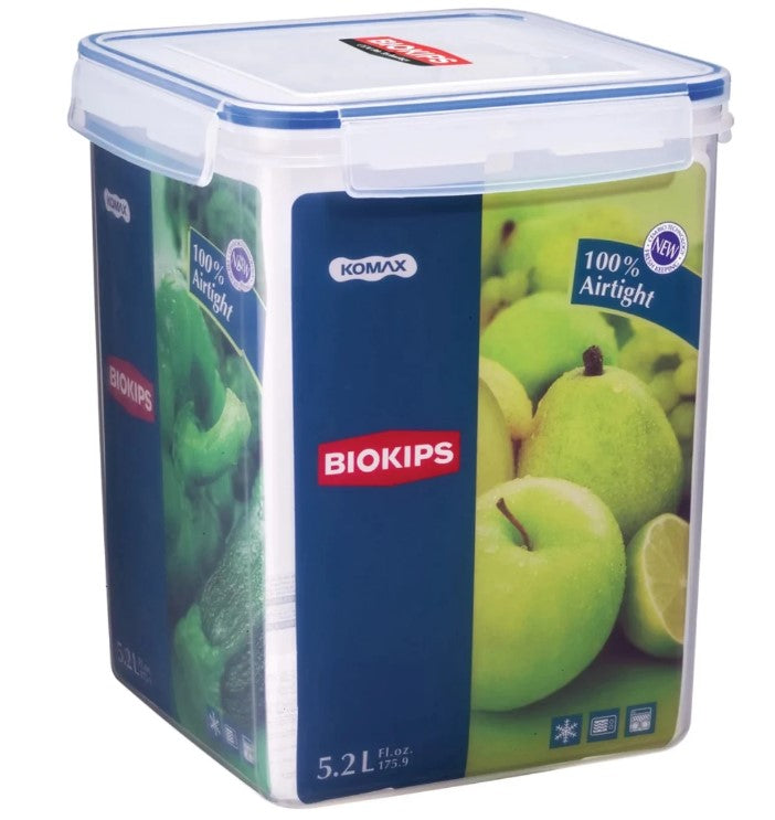 Komax Square Plastic Container .-S32 5.2L