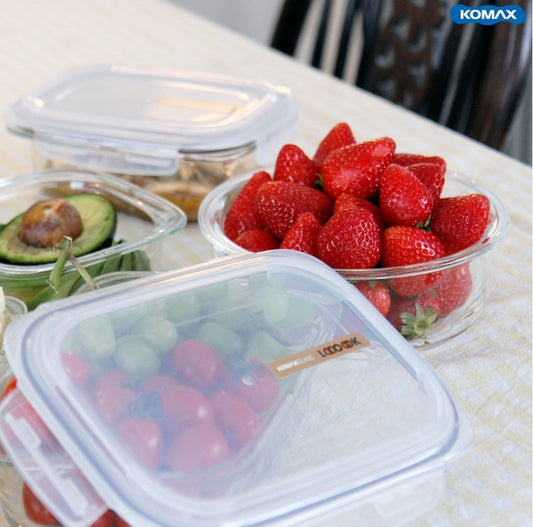 Komax Komax Glass Look Rnd Brown 560Ml