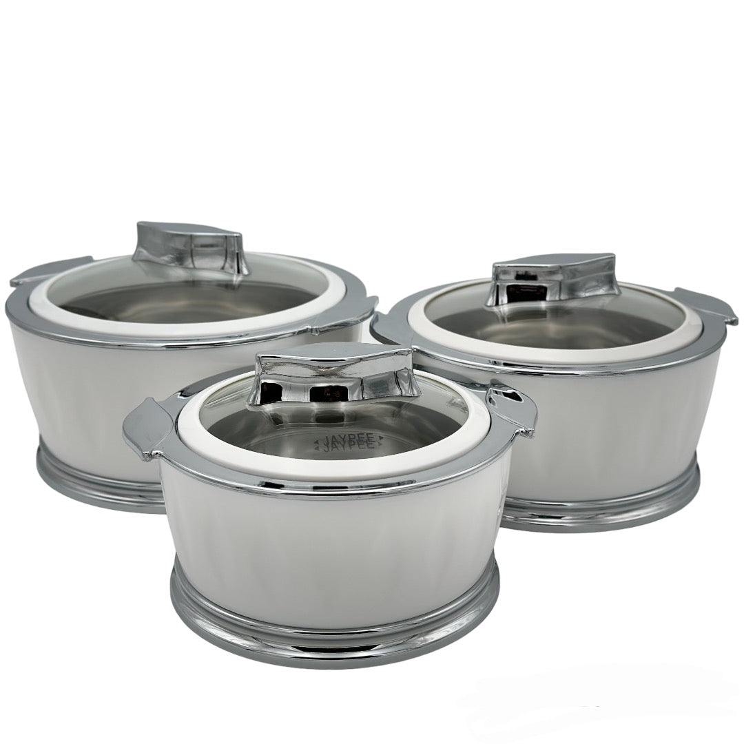 Jaypee Dazzle Casserole 3Pcs Set WHITE