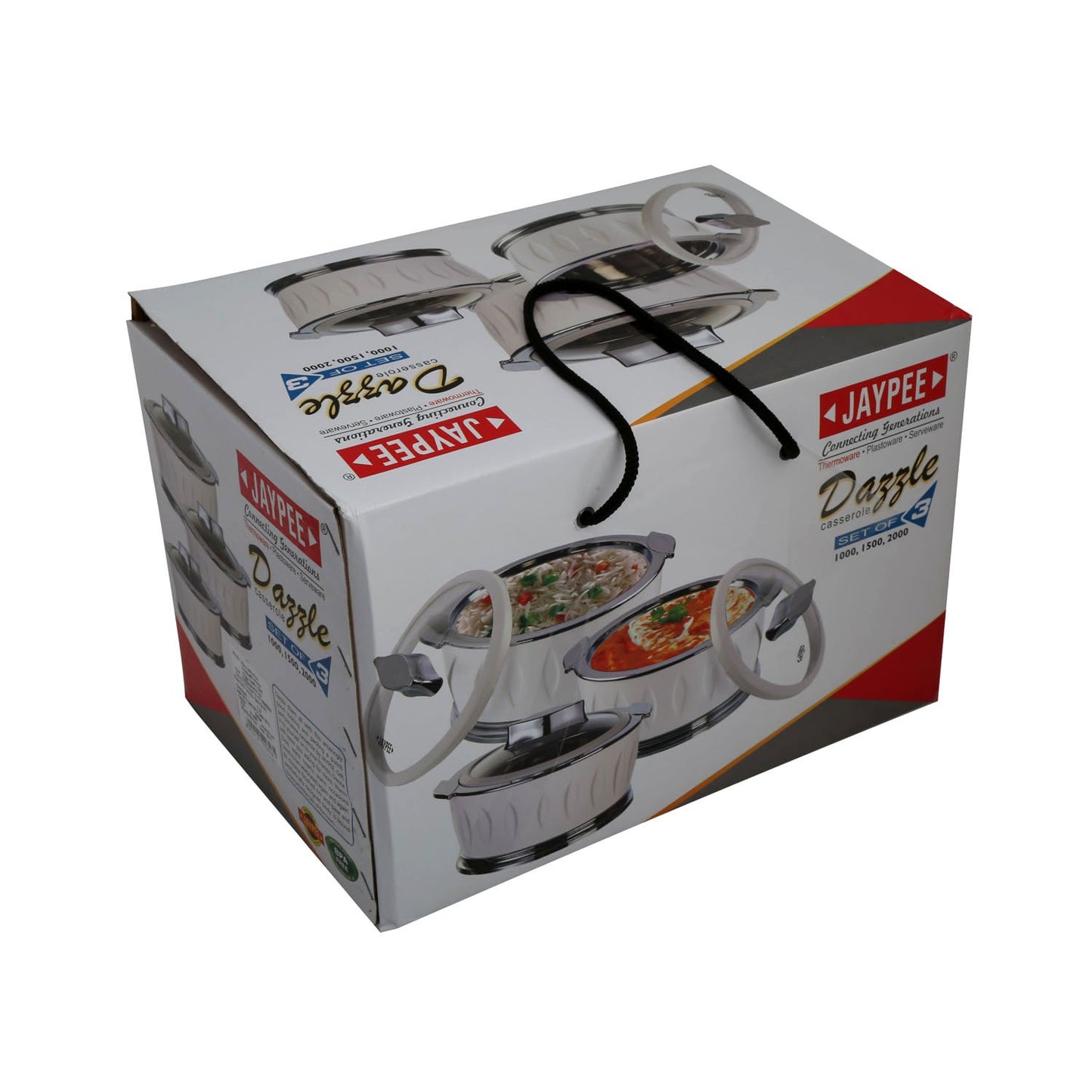 Jaypee Dazzle Casserole 3Pcs Set WHITE