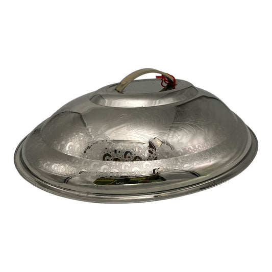 Maxima Celina Dome Silver Oval Hotpot 12.5Ltr