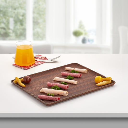Evelin Wood Finish Tray G/N 26.5 X 32.5 Cm
