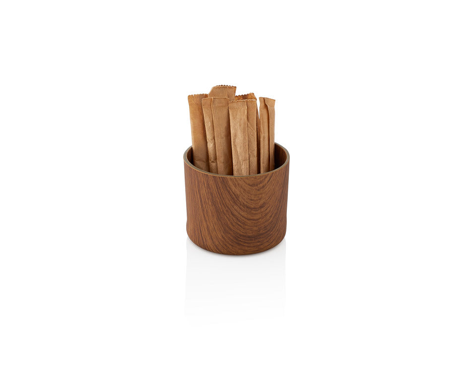 Evelin Wood Finish Round Stick Bowl