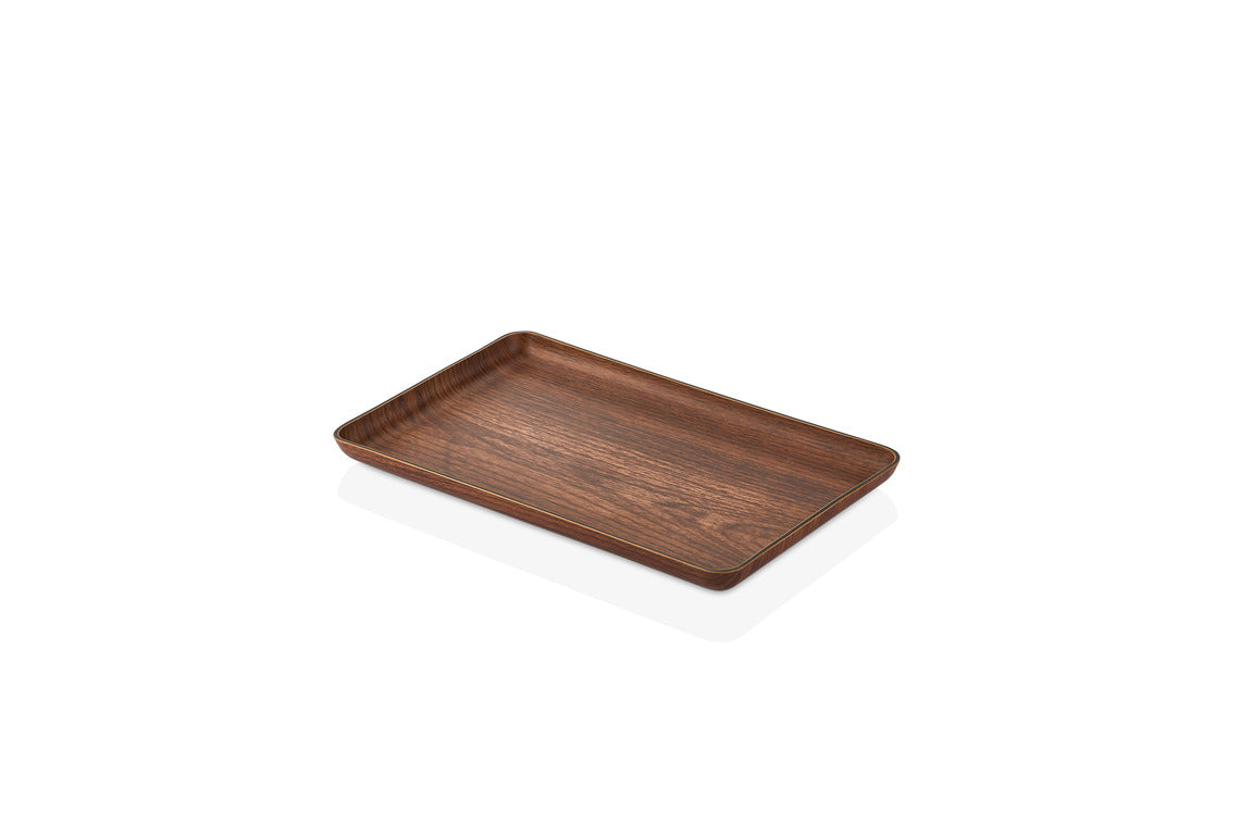 Evelin Wood Finish Tray G/N 16 X 26.5 Cm