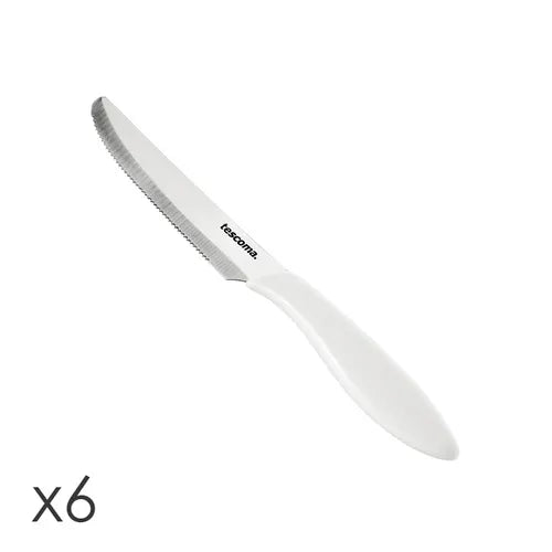 Tescoma 863054.11 Table Knife 12Cm 6Pcs White Presto