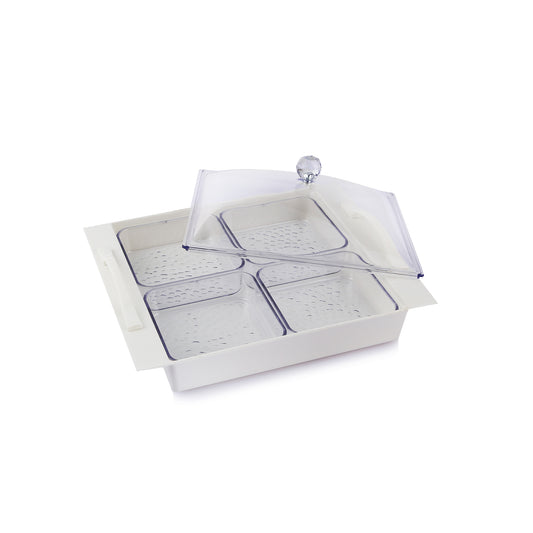 Depa White Acrylic Breakfast Set WH2064