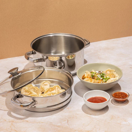 Vinod 2 Tier Steamer W/Lid 24Cm