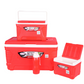 Asian Thermo Wagon Ice Cooler Set Of 4  Large Red