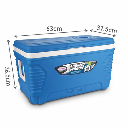 Asian Thermo Wagon Ice Cooler Set Of 4  Large Blue